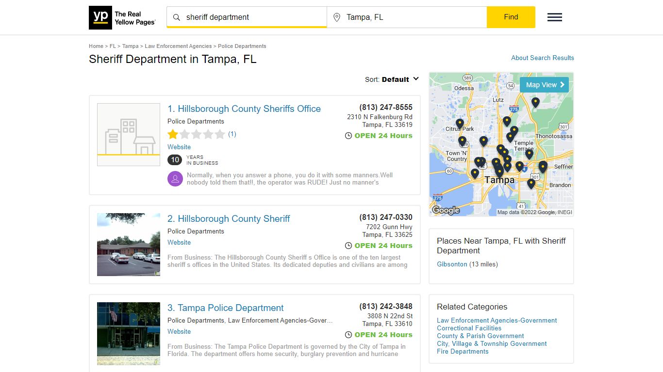 Best 30 Sheriff Department in Tampa, FL with Reviews - YP.com